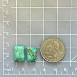 Small Sea Green Bar Namtso Lake Turquoise, Set of 2 Dimensions