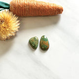 Small Lime Green Mixed Royston Turquoise, Set of 2 Background