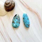 Large Sky Blue Mixed Ithaca Peak Turquoise, Set of 2 Background