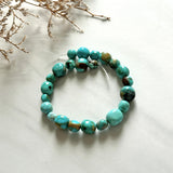 Sky Blue Fox Turquoise Nugget Beads Background