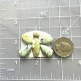 Small Mixed Mixed Mixed Turquoise, Set of 7 Dimensions