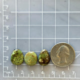 Small Earth Brown Mixed Treasure Mountain Turquoise, Set of 3 Dimensions