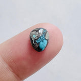 L10 x W8 x H4 Sky Blue Freeform Bisbee Turquoise Background