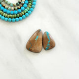 Large Sky Blue Freeform Royston Turquoise, Set of 2 Background