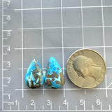 Large Sky Blue Teardrop Ithaca Peak Turquoise, Set of 2 Dimensions