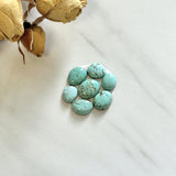 Small Sky Blue Mixed Number 8 Turquoise, Set of 7 Background