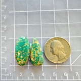 Large Sea Green Mixed Royston Turquoise, Set of 2 Dimensions
