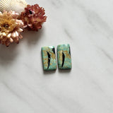 Medium Sea Green Bar Crescent Lake Variscite, Set of 2 Background