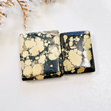 Medium Pale Brown Bar Treasure Mountain Turquoise, Set of 2 Background