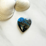 Large Ocean Blue Heart Ithaca Peak Turquoise Background