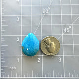 Large Sky Blue Teardrop Ithaca Peak Turquoise Dimensions