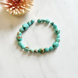 Sky Blue Fox Turquoise Smooth Nugget Beads Background