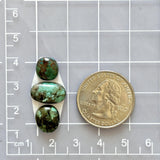 Small Sky Blue Mixed Kingman Turquoise, Set of 3 Dimensions