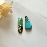 Large Mixed Mixed Mixed Turquoise, Set of 2 Background