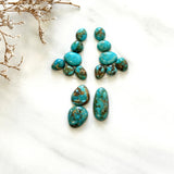 Small Mixed Mixed Number 8 Turquoise, Set of 15 Background