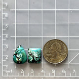 Medium Sky Blue Mixed Yungai Turquoise, Set of 2 Dimensions