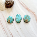 Medium Sky Blue Freeform Number 8 Turquoise, Set of 3 Background