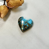 Large Sky Blue Heart Ithaca Peak Turquoise Background