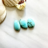 Small Sky Blue Mixed Sonora Turquoise, Set of 3 Background