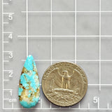 Large Sky Blue Teardrop Sand Hill Turquoise Dimensions
