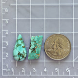 Large Mint Green Mixed Namtso Lake Turquoise, Set of 2 Dimensions