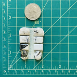 Small White Mixed White Buffalo Dolomite, Set of 8 Dimensions