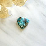 Large Sky Blue Heart Ithaca Peak Turquoise Background