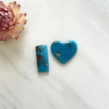 Large Ocean Blue Mixed Ithaca Peak Turquoise, Set of 2 Background