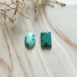 Large Sky Blue Mixed Yungai Turquoise, Set of 2 Background