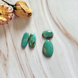 Medium Sea Green Mixed Bamboo Mountain Turquoise, Set of 4 Background