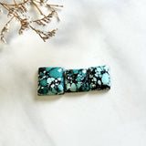 Small Sky Blue Square Yungai Turquoise, Set of 3 Background