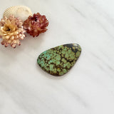 Large Sea Green Freeform Bamboo Mountain Turquoise Background