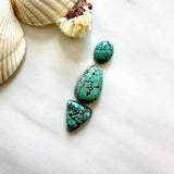Small Ocean Blue Mixed Namtso Lake Turquoise, Set of 3 Background
