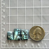 Small Sky Blue Bar Yungai Turquoise, Set of 3 Dimensions