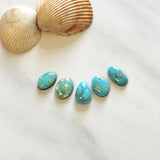 Small Sky Blue Mixed Royston Turquoise, Set of 5 Background