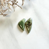Medium Sea Green Freeform Treasure Mountain Turquoise, Set of 2 Background