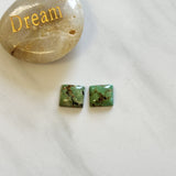 Small Sea Green Square Namtso Lake Turquoise, Set of 2 Background