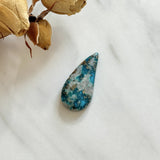 Large Ocean Blue Teardrop Ithaca Peak Turquoise Background