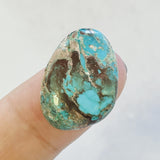 L23 x W17 x H5 Sky Blue Freeform Bisbee Turquoise Background