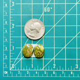 Small Sea Green Oval Carico Lake Turquoise, Set of 2 Dimensions