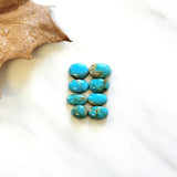 Small Sky Blue Mixed Number 8 Turquoise, Set of 8 Background