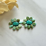 Small Lime Green Mixed Sonoran Gold Turquoise, Set of 20 Background
