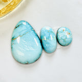 Large Sky Blue Freeform Carico Lake Turquoise, Set of 3 Background