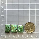 Medium Sea Green Bar Treasure Mountain Turquoise, Set of 3 Dimensions