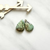 Medium Mint Green Teardrop Treasure Mountain Turquoise, Set of 2 Background