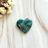 Large Sky Blue Heart Ithaca Peak Turquoise Background