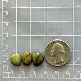 Small Earth Brown Mixed Treasure Mountain Turquoise, Set of 3 Dimensions