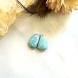 Small Sky Blue Freeform Sonora Turquoise, Set of 2 Background