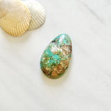 Large Sea Green Freeform Royston Turquoise Background