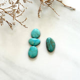 Small Sky Blue Freeform Mixed Turquoise, Set of 4 Background